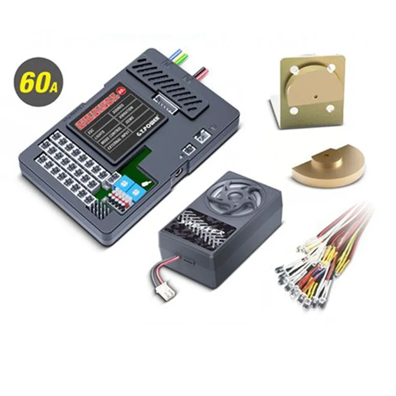 G.T.Power Container Truck Lighting And Voice Vibration System PRO With 60A ESC Output For RC Car Parts