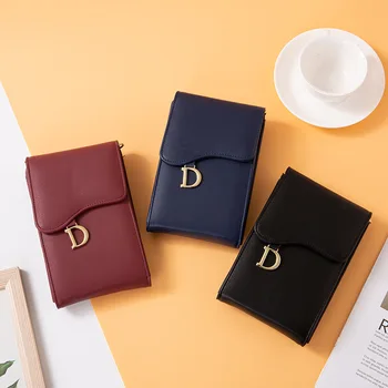 

2020 New Designer Women's Shoulder Strap Bag Phone Purse Bag PU Leather Hasp Female Bag Multifunctional Square Ladies Wallet Bag