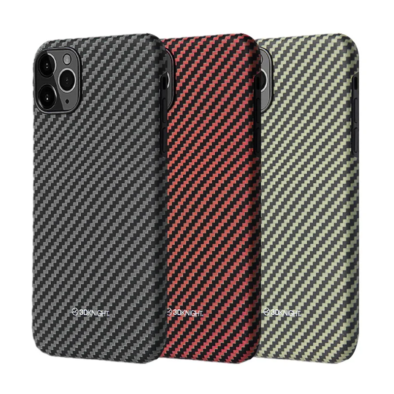 

Kevlar real pure carbon fiber phone case for iPhone 11/11 Pro Max Ultra-thin Anti-fall hard business cover cases