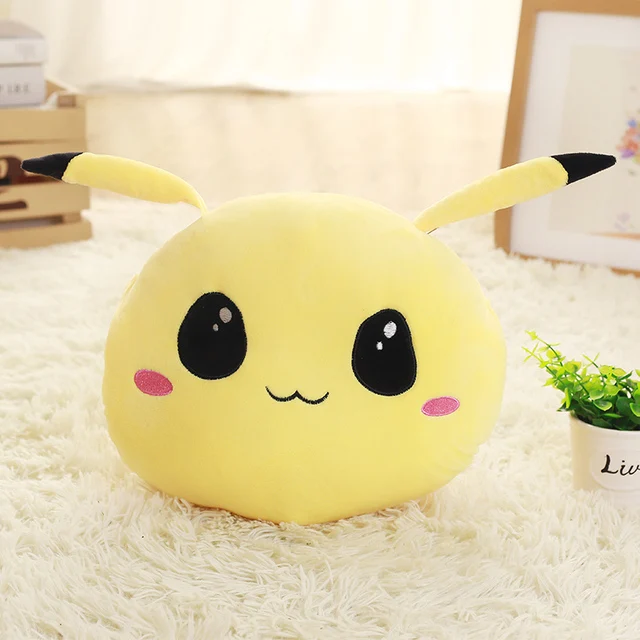 Anime Plush Toy Hand Warmer Soft Pillow Snorlax Psyduck Jigglypuff Eevee Pokemon Plush Anime Stuffed Doll Christmas Gift