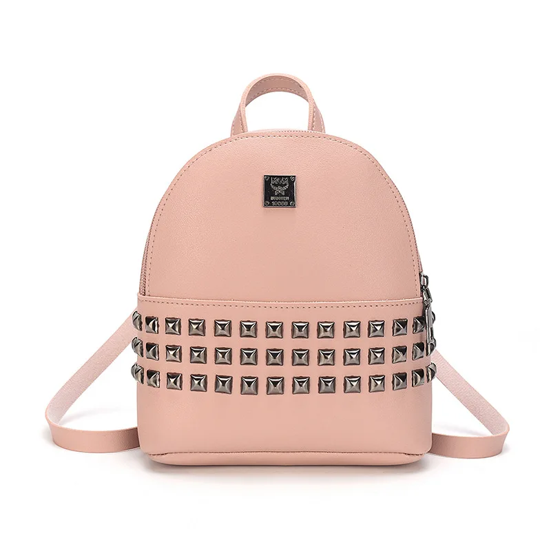Модная двойная сумка через плечо с гвоздями ивы Корейская версия милый студенческий маленький рюкзак тренд