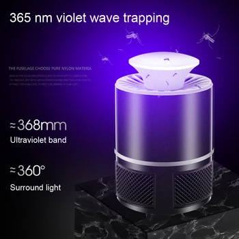 

Practical USB Mosquito Killer Lamps Intelligent Electric Photocatalyst LED Insect Catcher for Home Indoor Anti-mosquito