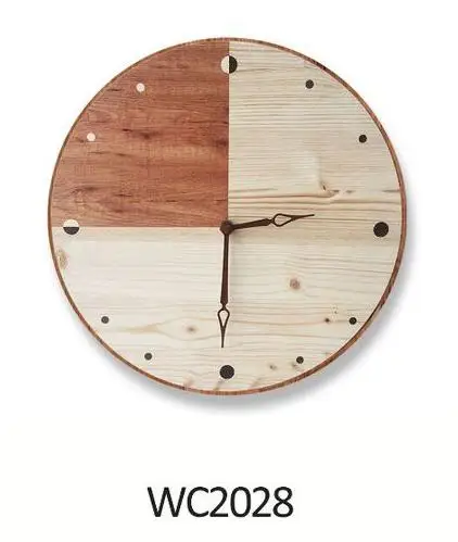 Бесшумные часы, дизайнерские винтажные деревянные декоративные часы для кафе, офиса, дома, кухни, художественный Настенный декор, большие настенные часы, подарок для дома, настенные часы - Цвет: WC2028