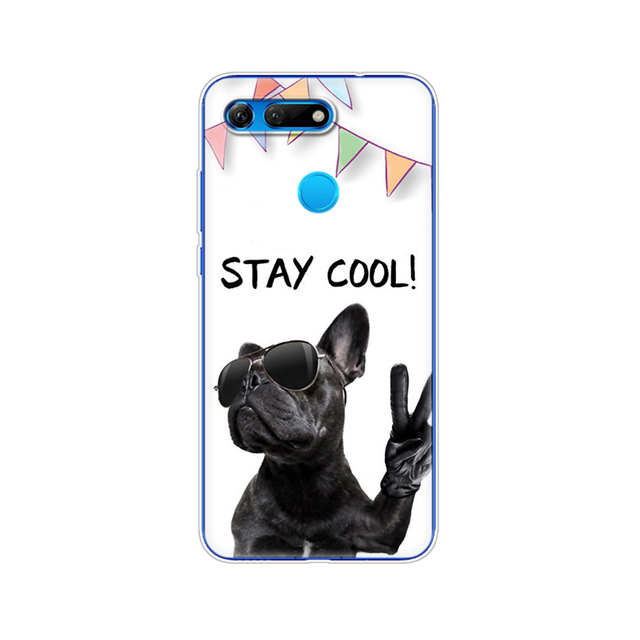 for Honor View 20 V20 Case TPU Funda Soft Silicone Cover For Honor V20 Capa Cute Animal pattern Silicone Phone