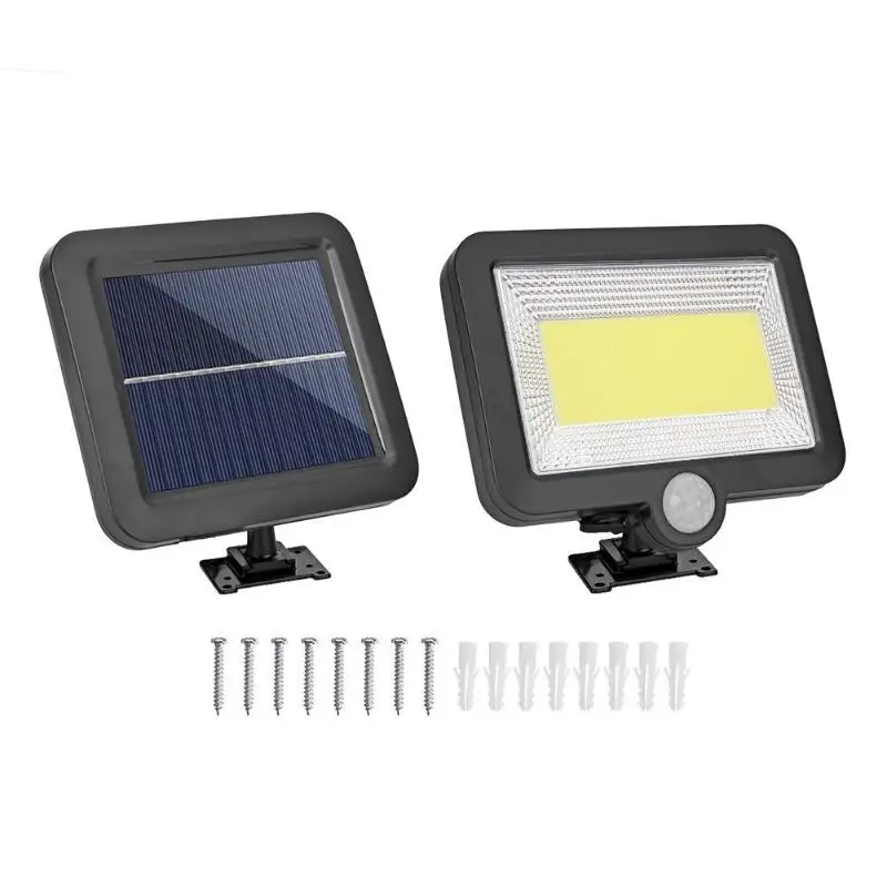COB 100LED солнечная лампа датчик движения Водонепроницаемый Открытый Путь ночной Светильник ing открытый солнечный светильник для вечернего светильник ing дропшиппинг