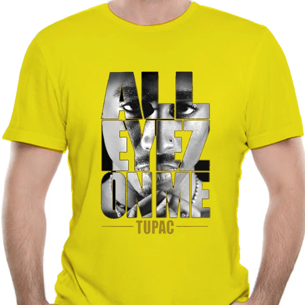 Летнее платье 2pac Tupac All Eyez On Me хип-хоп рэп Nice Мужская футболка с коротким рукавом из