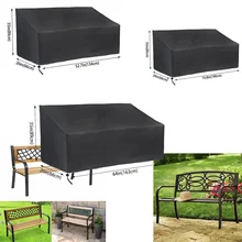 1pc Heavy Duty Outdoor Furniture Cover Garden Couch  2, 3, 4 Seater Bench Seat Cover  Oxford Fabric Garden Lawn Patio Covers