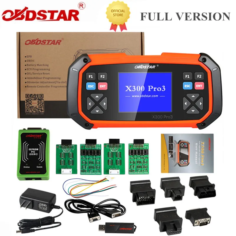 OBDSTAR X300 PRO3 полный ключ Master с иммобилизатором + регулировка одометра EEPROM/PIC OBDII для