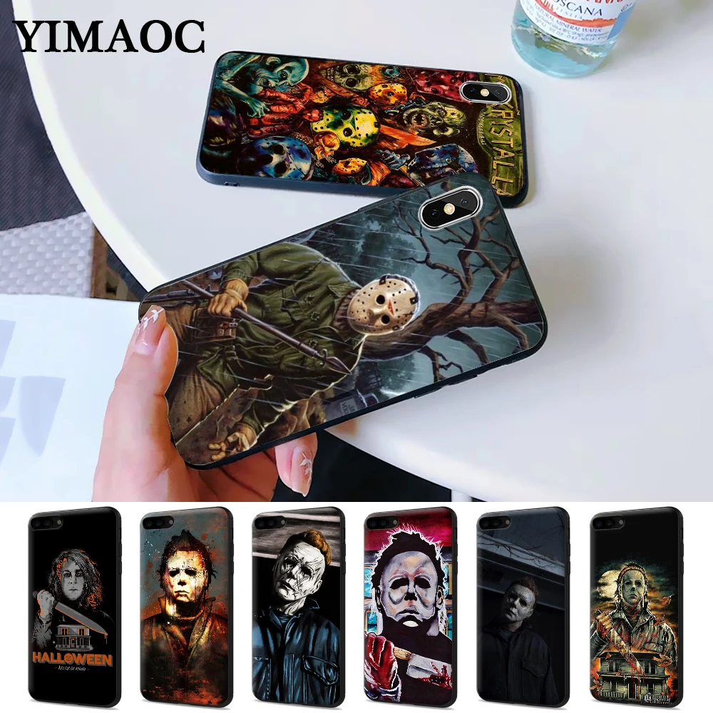 

The Curse Of Michael Myers Horror Movie Silicone Case for iPhone 5 5S 6 6S Plus 7 8 X XS Max XR