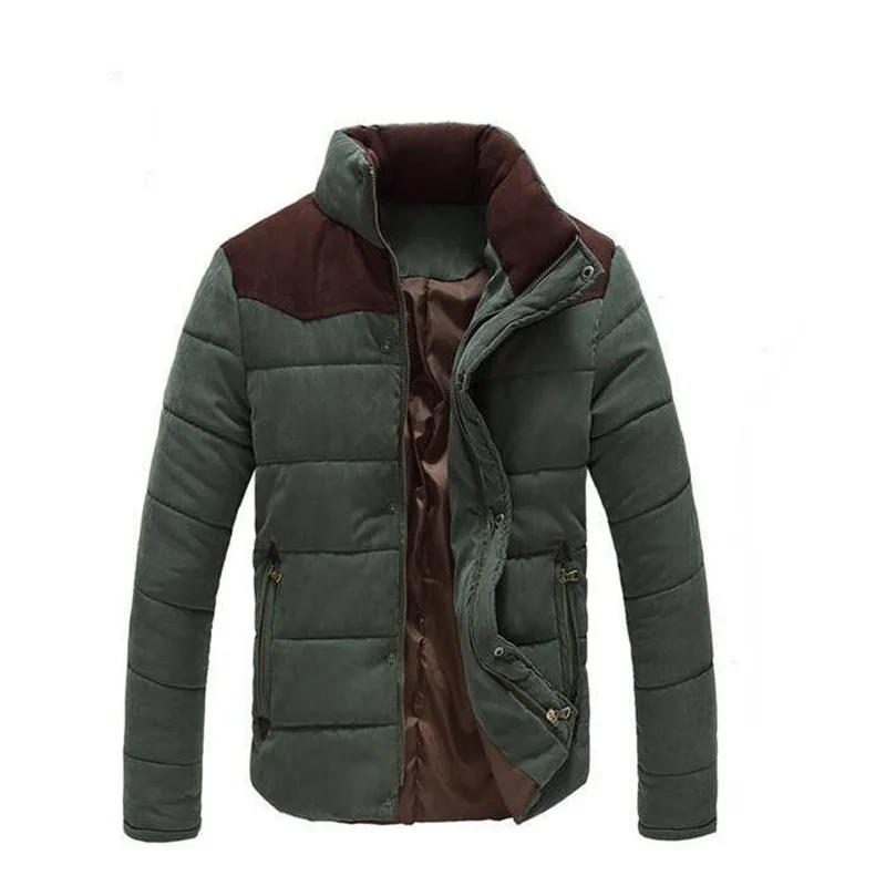 Mountainskin outono casacos de inverno dos homens Хлопчатобумажная Куртка в рубчик мужская верхняя