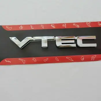 

Metal Chrome VTEC Car Trunk Rear Turbo Fender Emblem Badge Decal Stickers JDM