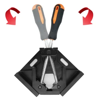 

Aluminum Alloy Single Handle 90 Degree Right Angle Clamp Corner Clip Woodworking For 90° Corner Joints. Perfect For Aligning
