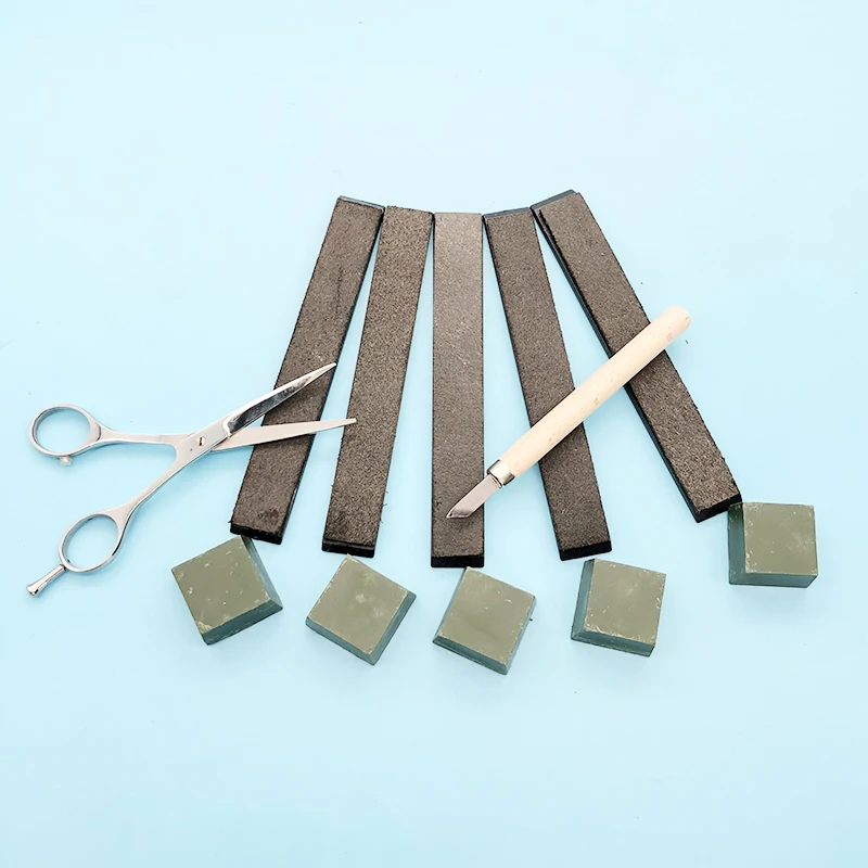 Polished mirror polishing combination large leather and polishing knife