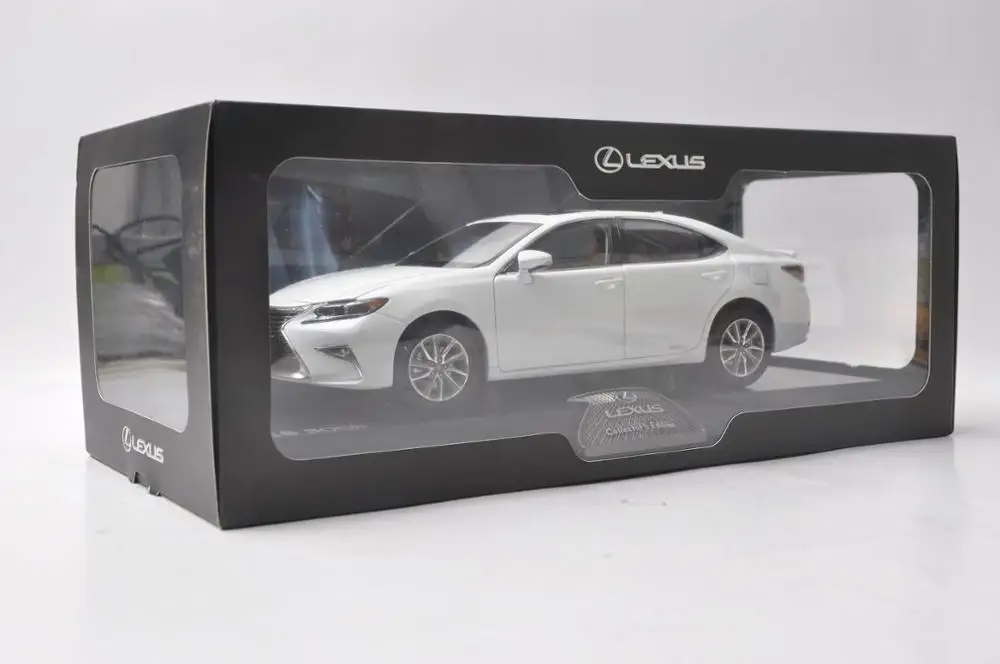 Модель литья под давлением 1:18 для Lexus ES 300h 2015 белый седан игрушечный автомобиль из