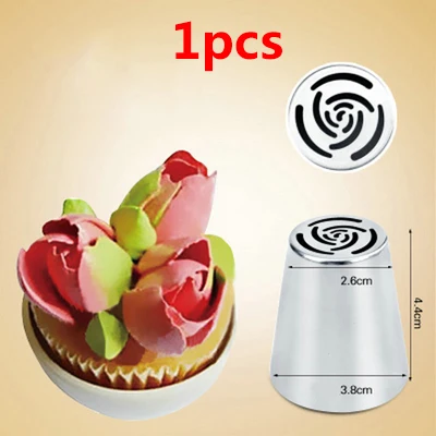 Style A 1Pcs Нержавеющая сталь профессиональный обледенение трубопроводов сопла цветочный крем кондитерские насадки кухонные аксессуары инструменты для украшения торта - Цвет: Style A 1Pcs