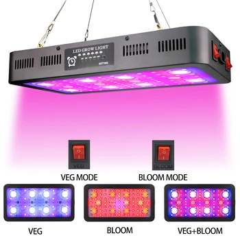 

LED Grow Light Full Spectrum 2400W Plant Fitolamp Dual Chip Timing Growing Lamps for Greenhouse Indoor Plant Veg Bloom grow tent