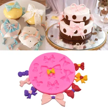

Different Size Bow-Knot Fondant Silicone Mold Chocolate Candy Molds Cookies Biscuits Mould Baking Cake Decoration Tools D142