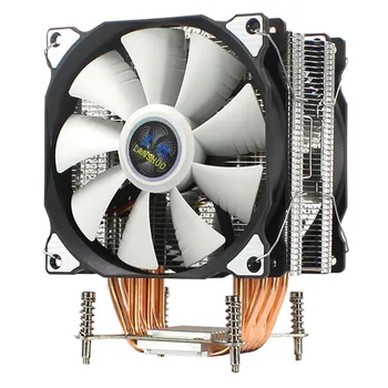 

LANSHUO CPU Silent Dual Fan 6 Heat Pipe 4 Wire Intelligent Temperature Control CPU Cooler Fan for Intel LGA 2011 Self-Contained