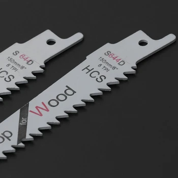 

2Pcs 6” Blades Reciprocating Saw Sharp S644D Extra Sabre Pruning For Wood Safety WXTC