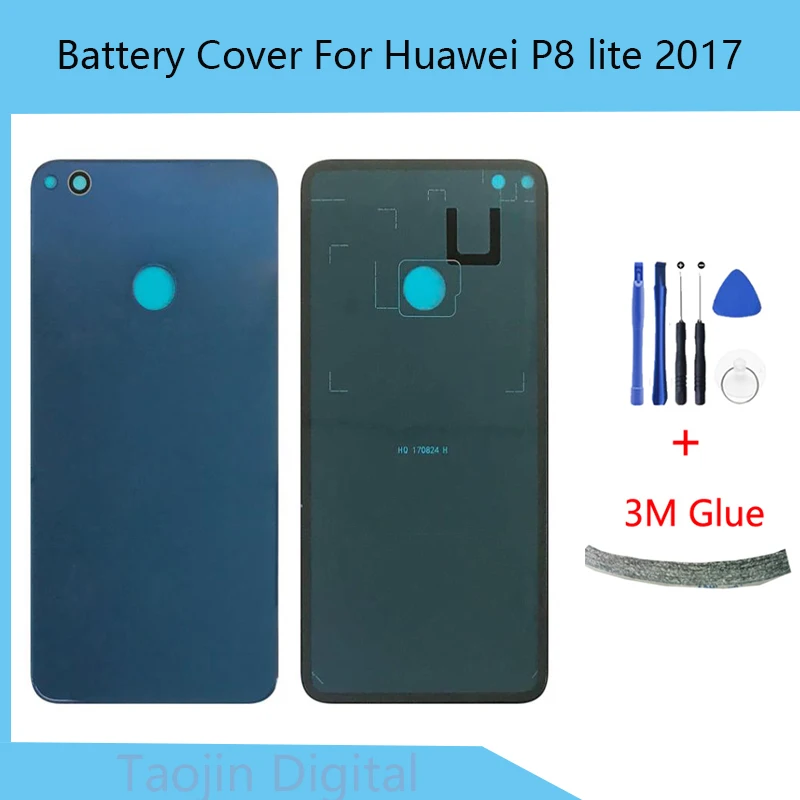 Задняя крышка аккумулятора для Huawei P8 Lite 2017 P9 задняя + стеклянный объектив камеры |