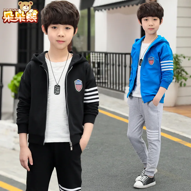 

BOY'S Autumn Clothing 2019 Sports Set Children New Style Two Class B Big Kid Handsome Spring And Autumn Men's Korean-style Fashi