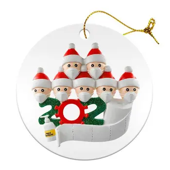 

Christmas Decorations Creative DIY Name Blessing Words Acrylic Pendant Mask Snowman Christmas Tree Hanging Ornaments