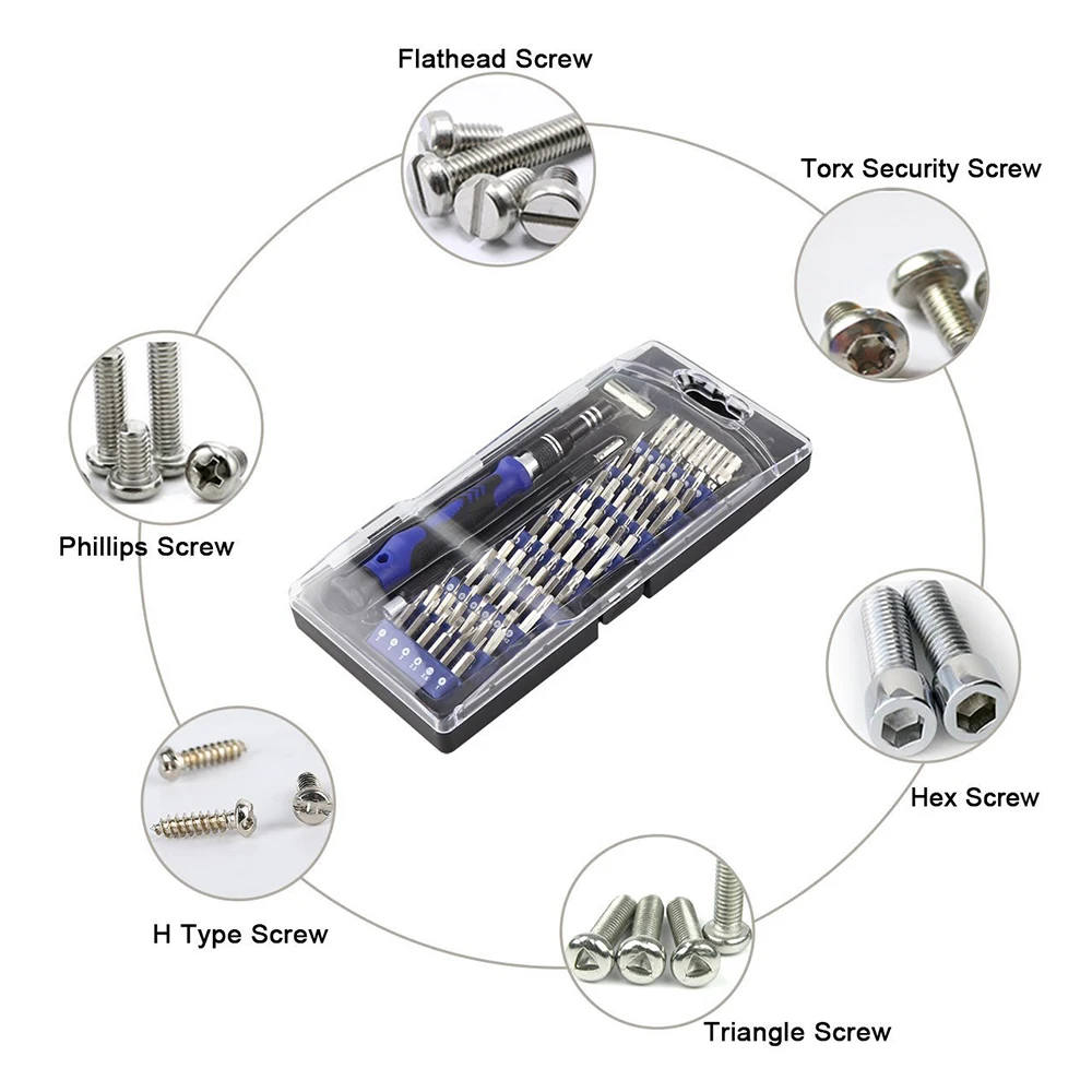 81 в 1 Инструменты для ремонта телефона 81 шт. инструмент для ремонта телефона 54 биты Torx Магнитная отвертка Набор для iPhone Tablet PC