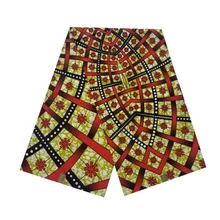 Последний дизайн воск Африканский женский воск напечатанный в ткани pagne дизайн хлопок 6 ярдов настоящий голландский блок воск V-L 757