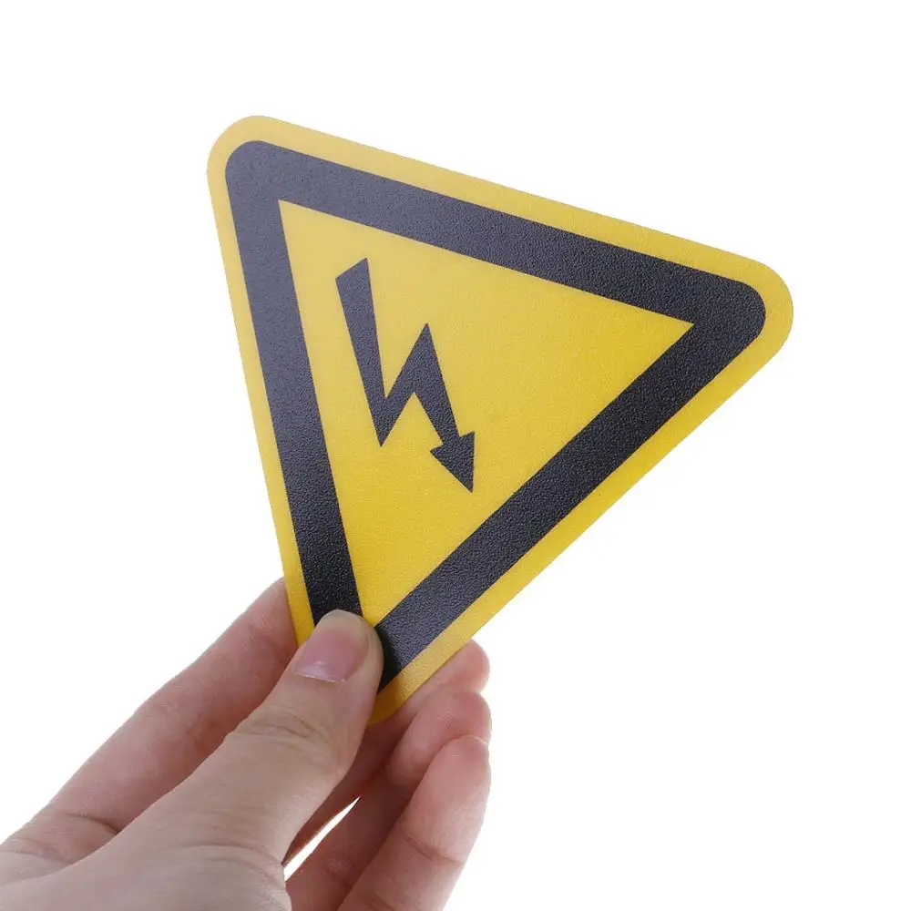 Warning Stickers Adhesive Labels Electrical Shock Hazard Danger Notice Safety 25mm 50mm 100cm PVC Waterproof