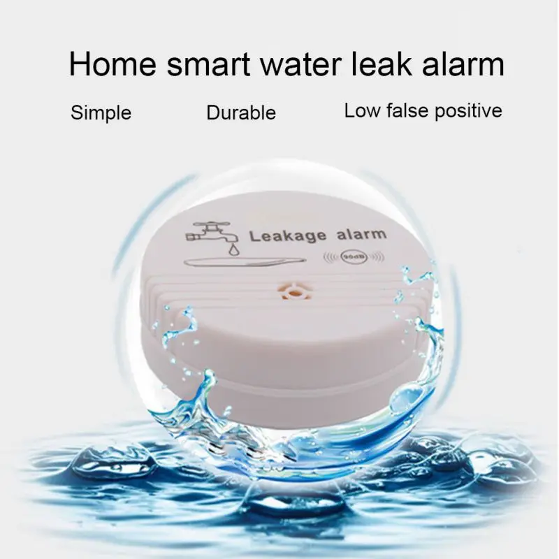 

ABS Wireless Water Leak Detector Water Sensor Alarm Sensor Home Household Sensitive Leakage Flood Alarm Home Security