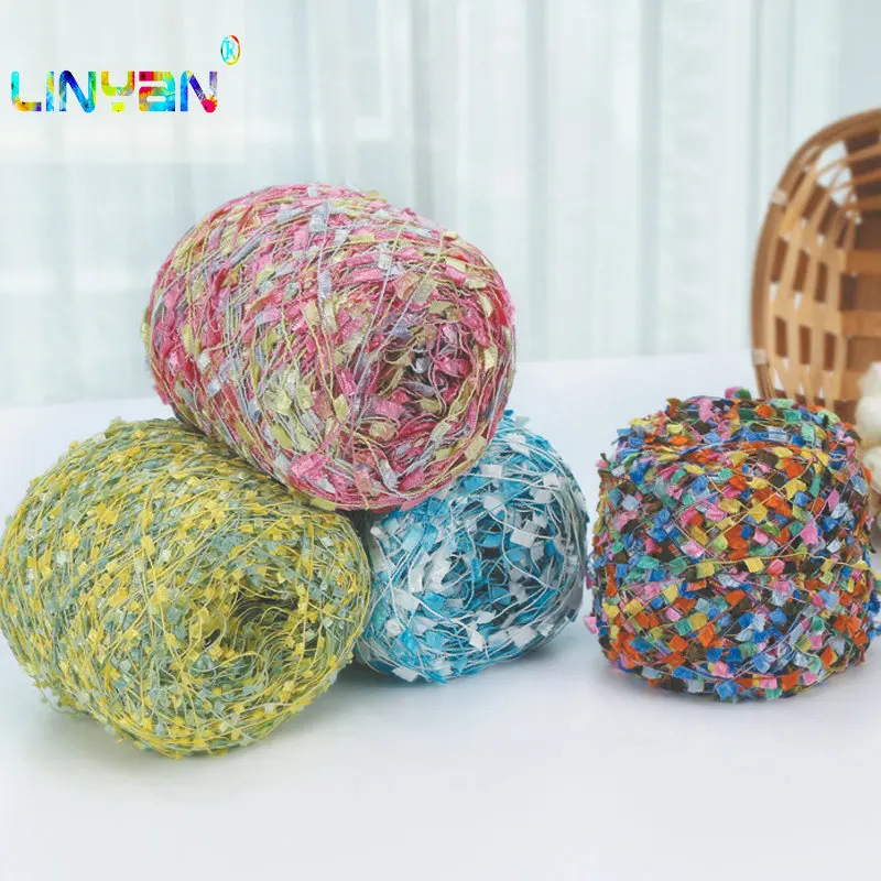 Пряжа для вязания крючком 100 г яркий флаг характеристики линии модная ручная