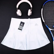 Теннисная юбка для женщин, плиссированные спортивные юбки, женские теннисные юбки для бадминтона, повседневные эластичные теннисные юбки с шортами