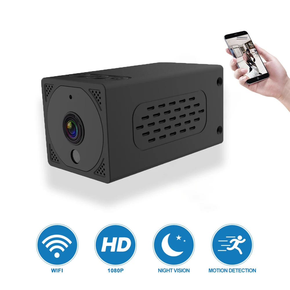

2000mAh Original T1 Wifi Mini Camera1080P 2MP Night Vision Motion Detection Wireless IP Remote Indoor Cam For Baby Pet Travel