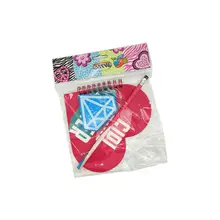 1 комплект записная книжка для девочек с карандашом блокнот тетрадь для записей канцелярский школьный офисный цвет питания случайный