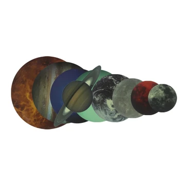 

9 Planet Solar System Fluorescent Wall Stick the Universe Planet Children Room Bedroom Luminous Wall Stickers 9Pcs/Set