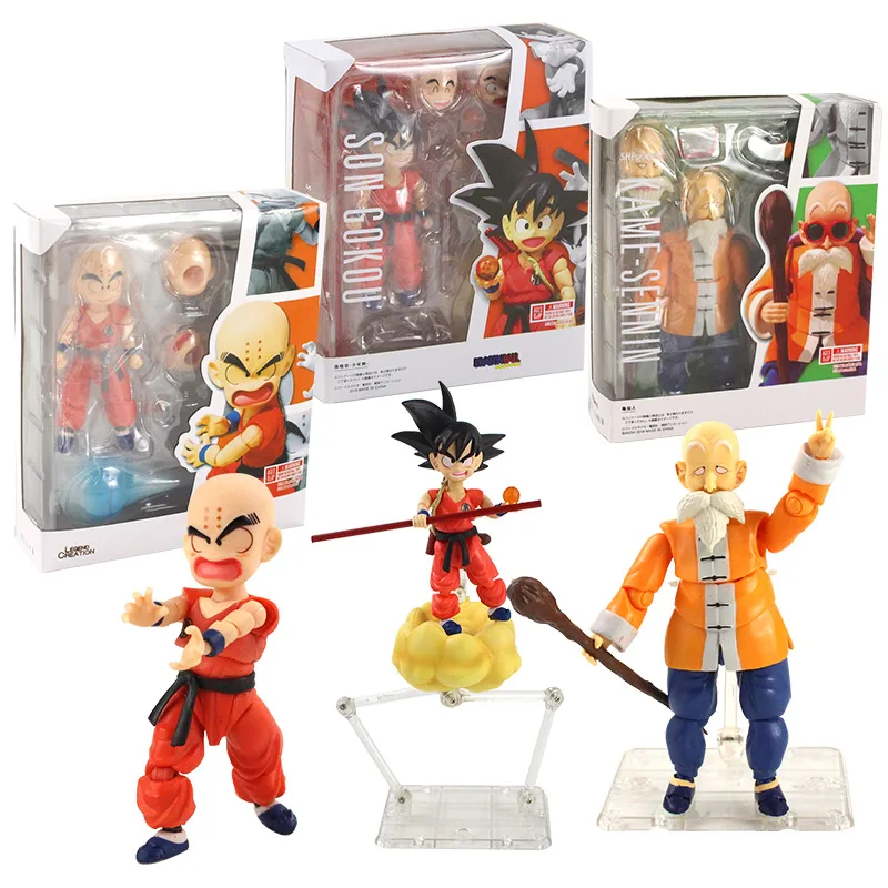 Экшн-фигурка Dragon Ball Z SHF Krillin Master Roshi Каме сеннин Сон Гоку ПВХ игрушки Коллекционная