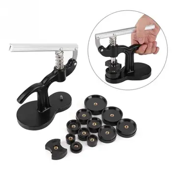 

Watch Back Components Punch Metal Black Watchmaker Tool Repair Kit 16 Pcs Watch Press Tool Adjustable Repair Tool Maintain