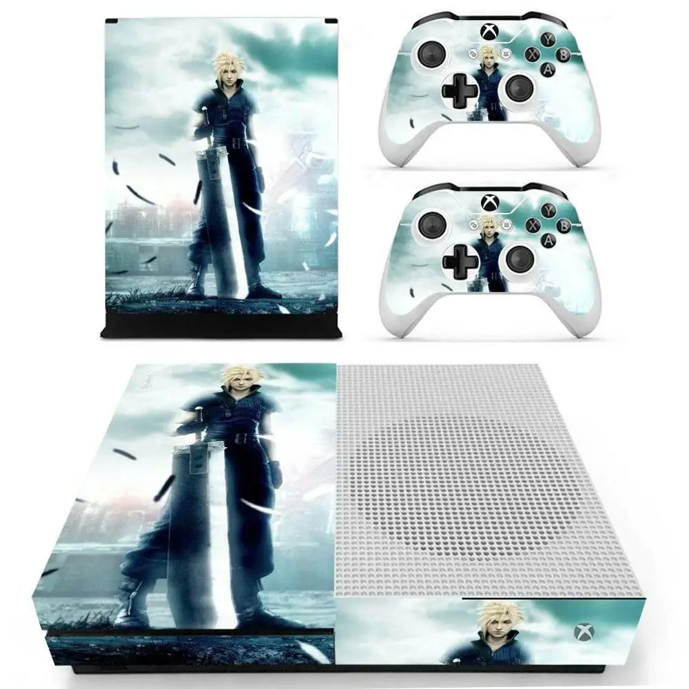 Наклейки s Final Fantasy для Xbox One S кожа виниловые наклейки стикер Крышка для Xbox one тонкая консоль и два контроллера шкуры - Цвет: YS-xboxoneS-1720