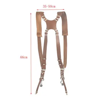 

Durable High-quality Wear-resistant Camera Strap Accessories Dual Shoulder Leather Harness Camera Gear c