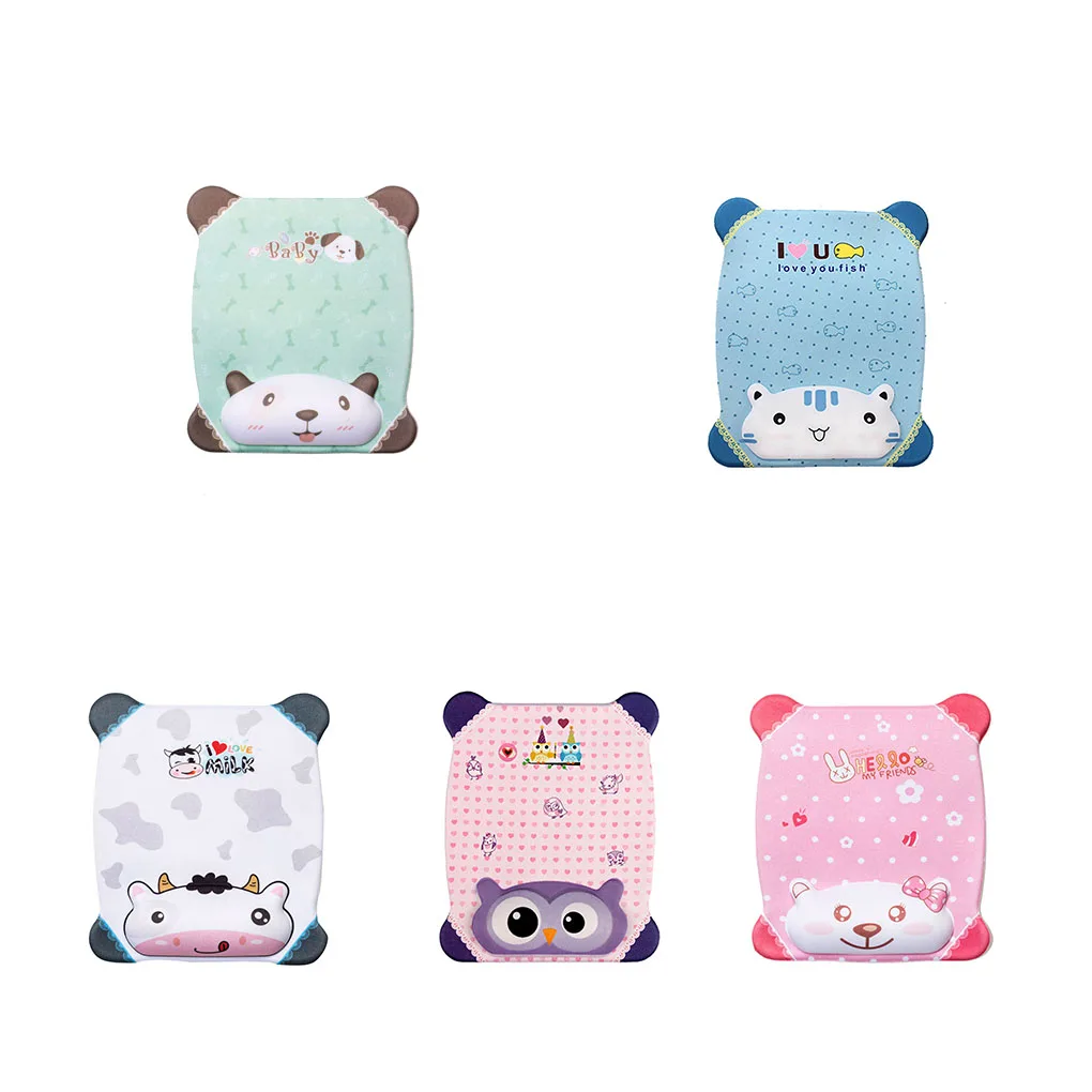 Soft Comfortable Wrist Rest Laptop Desktop Wireless Mouse Pad Cartoon Animal Printing Computer Gaming Mouse Pad