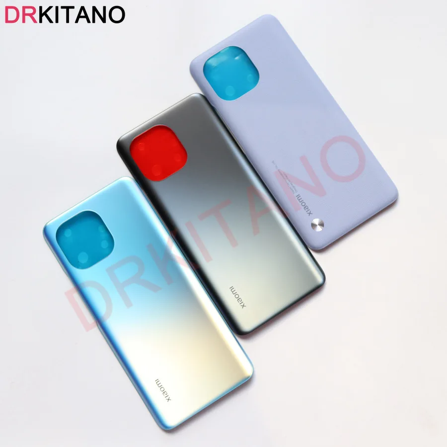 Original NEW For Xiaomi Mi 11 Back Battery Glass Cover Rear Door Housing Case For Xiaomi Mi 11 Battery Cover With Adhesive Tape