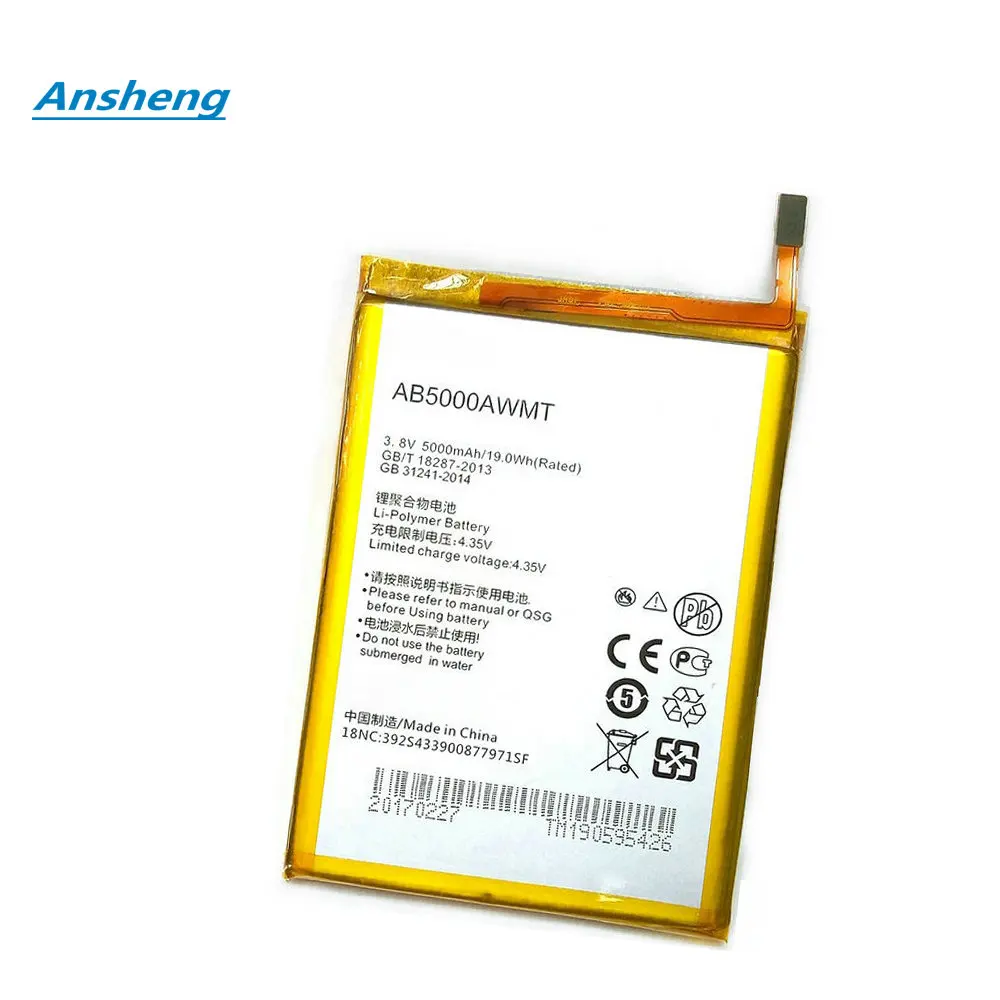 

Original AB5000AWML AB5000AWMT 5000mAh battery for PHILIPS V787 V526 V377 Xenium CTV787 CTV526 Mobile Phone