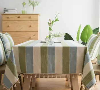 

Coffee tassel tablecloth striped fringed cotton tablecloth striped tablecloth piano cover towel home textile fabric coffee table