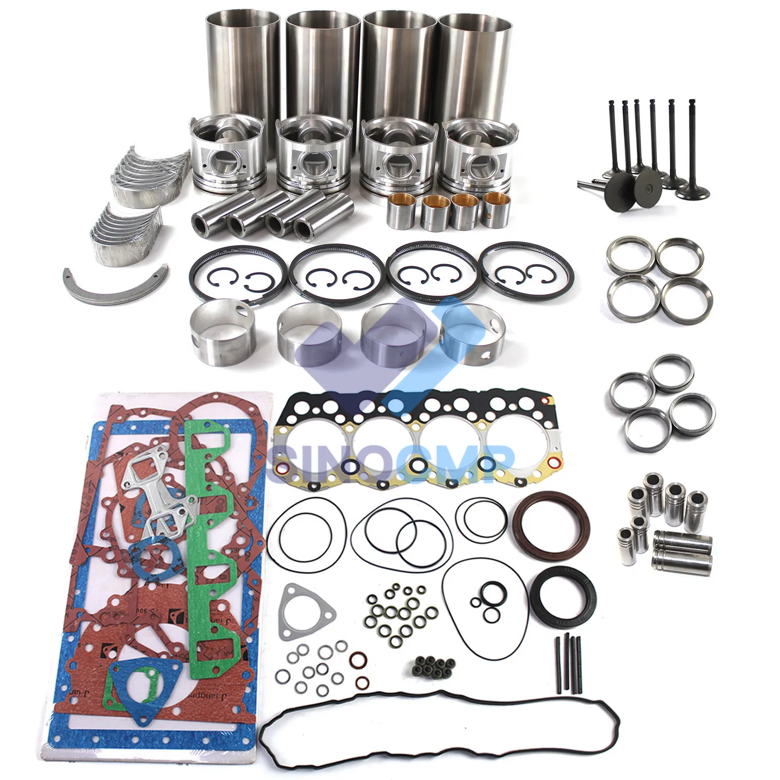 

S4S 3044 3044T 3044C-T 3044C-DIT 804C-T Engine Rebuild Kit For CAT 236B 246C 252B 256C Skid Steer Loader Piston No. 815