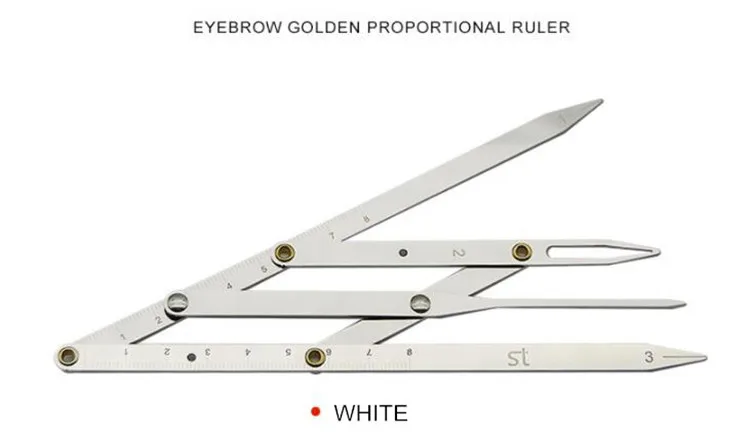 Трафарет для бровей линейка Microblading перманентные инструменты Золотое соотношение суппорт пропорциональная линейка Трехточечная позиционирование баланс линейка