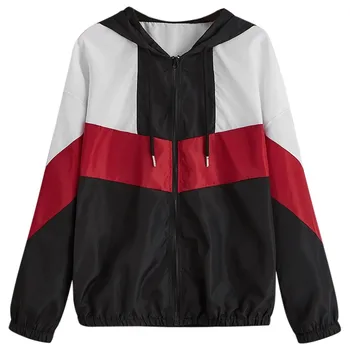 

Womail Patchwork Coat Outerwear Women Autumn Coat Women 2019 Fashion Casual Winter Hooded Coats Women