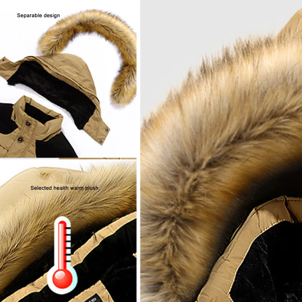 Nueva chaqueta de invierno para hombre catido con capucha gruesa chaqueta Parker chaqueta a prueba de viento sudadera