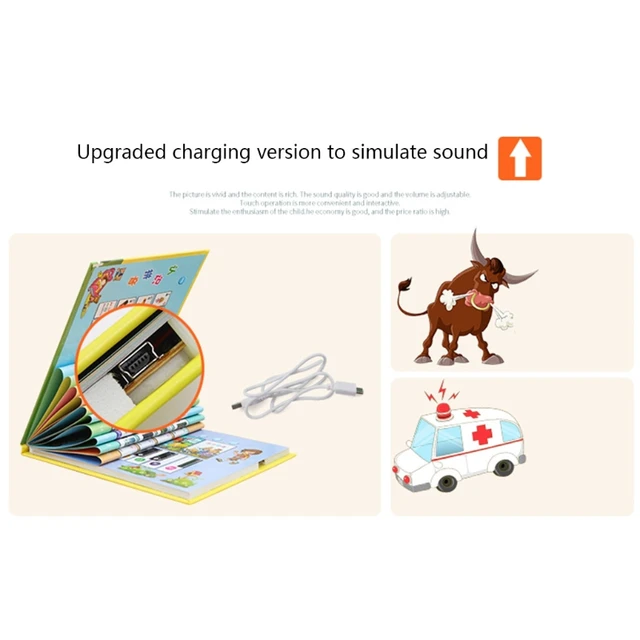Child Kids English Chinese Learning Machine Early Education Intelligence Puzzle Storybook Point Reading Bilingual Book 5