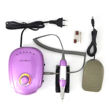 Электрическая установка для ногтей, новая версия силиконовой антигорящей крышки, ручка для маникюра, набор инструментов для ногтей, Электрический пилка для ногтей 35000