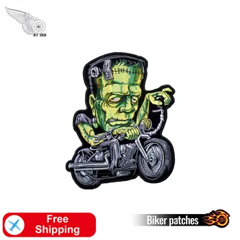 

Zombie Cool Biker Embroidery Patch Military Stickers Iron on Patches for Clothing Jackets Shirs Helloween Fashion Accessory